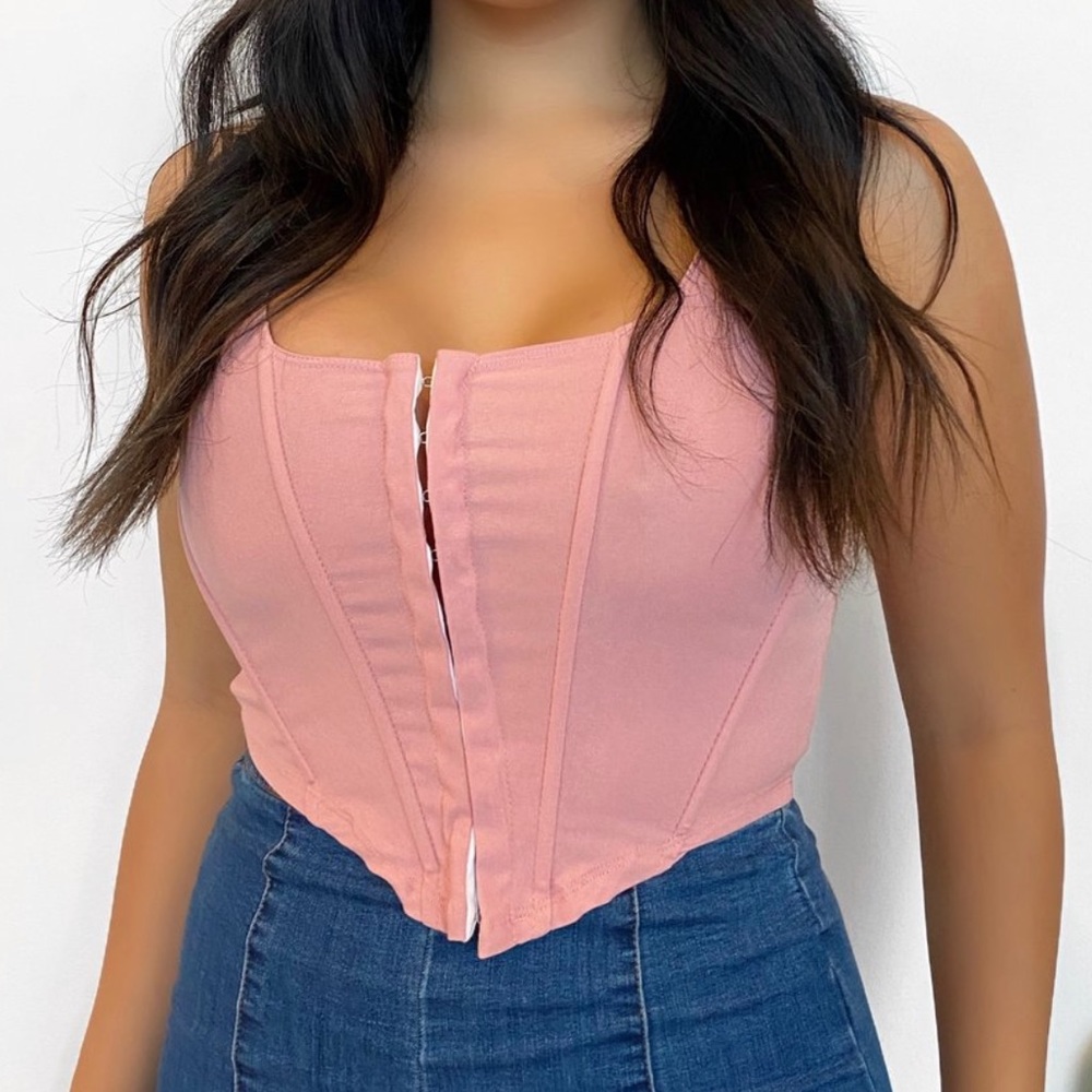 NEW Baby Pink Corset Top